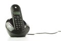 Cordless phone with charging station Royalty Free Stock Photo