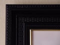 Black corner frame of a painting