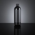 Black cosmetic blank bottle. 3d rendering