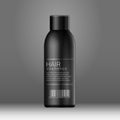 Black Cosmetics bottle can, Deodorant