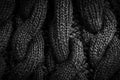 black cotton fabric texture background Royalty Free Stock Photo