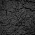 Black crampled paper Royalty Free Stock Photo