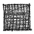 Black crayon square