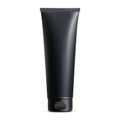 Black cream tube. Plastic lotion package blank mockup