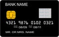 Black credit card concept