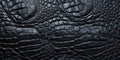 Black crocodile skin texture