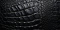 Black crocodile skin texture Royalty Free Stock Photo