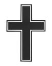 Black cross Royalty Free Stock Photo