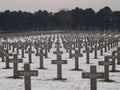 Black crosses at the German cemetery in Ysselstein in the Netherlands