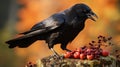 Exploring Crow Feeding Behavior In The Wild With Canon M50