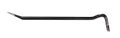 Black crowbar isolated on white background. Royalty Free Stock Photo