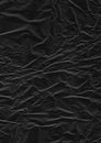 Black Crumpled Paper Texture Background Royalty Free Stock Photo