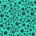 Black Crusade icon isolated seamless pattern on green background. Vector