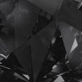 Black crystal facet background