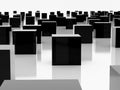 Black cube Royalty Free Stock Photo