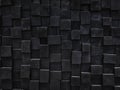 Black cubic Wooden block texture wall decoration background