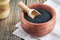 Black cumin seed Royalty Free Stock Photo