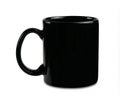 Black cup coffee isolated on white background ,include clipping path Royalty Free Stock Photo