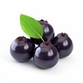 Smooth And Polished 3d Acai Berry On White Background