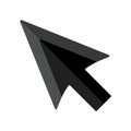 Black cursor arrow icon