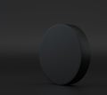 Black Cylinder for mounting your product. background, mockup, scene creator, copy space Royalty Free Stock Photo