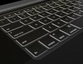 Black 3D render computer keyboard