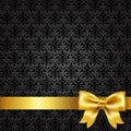 Black Damask Background