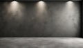 Black, dark and gray abstract cement wall and studio room , interior texture for display products. wall background. Royalty Free Stock Photo