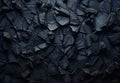 Black Coal Textured Background In Black Royalty Free Stock Photo