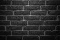 Black or dark gray sanded old loft brick wall texture background Royalty Free Stock Photo