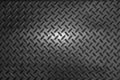 Black dark grey Checker Plate abstract floor metal stanless background stainless pattern surfac Royalty Free Stock Photo