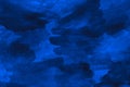Black dark navy blue cobalt abstract watercolor. Color. Background. Brush strokes. Daub spot stain blot. Sky clouds storm.