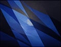 Black dark navy blue white abstract background. Geometric shape. Line stripe angle triangle polygon mosaic. Color gradient. Noise
