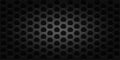 Black dark speakers metal perforated background. mesh steel cell wallpaper.industrial design. music carbon element