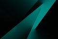 Black dark teal emerald green blue abstract background. Geometric. 3d line triangle poligon. Color gradient. Metal metallic.