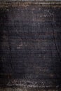 Black dark wood background, wooden board rough grain surface Royalty Free Stock Photo