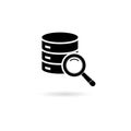 Black Data Analysis Concept icon or logo