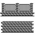 Black decorative brick wall Royalty Free Stock Photo