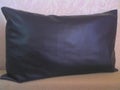Black decorative pillow Royalty Free Stock Photo
