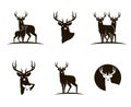 Black deer emblems