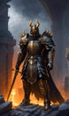 Dark demon knight lord from Hell