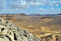 Black desert in Egypt scenery Royalty Free Stock Photo