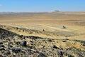 Black desert Sahara. Egypt Royalty Free Stock Photo
