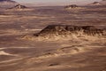 Black Desert in Sahara, western Egypt Royalty Free Stock Photo