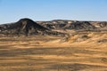 Black desert in the Sinai Peninsula, Egypt Royalty Free Stock Photo