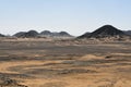 Black desert in the Sinai Peninsula, Egypt Royalty Free Stock Photo