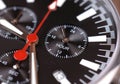 Black dial of chrono watch Royalty Free Stock Photo