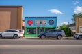 Storefronts in the rural town of Black Diamond