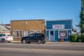 Storefronts in the rural town of Black Diamond