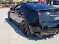 13 Black diamond cadillac cts-v carbon fiber wing Royalty Free Stock Photo